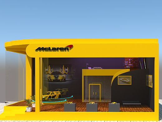 迈凯伦展售厅（个人主页-ZNTk3MTQ4ODQ=） - 建筑/空间 - 站酷设计师懒匠工作室原创素材 - 站酷ZCOOL