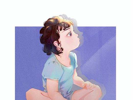 《小时候》（个人主页-ZNjM5NzAzNzI=） - 儿童插画 - 站酷设计师syare不做土豆原创素材 - 站酷ZCOOL