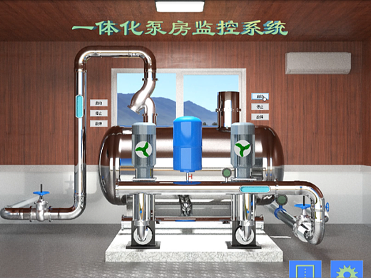 泵站系统动态效果图