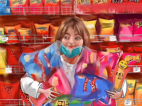 想吃薯片的味道