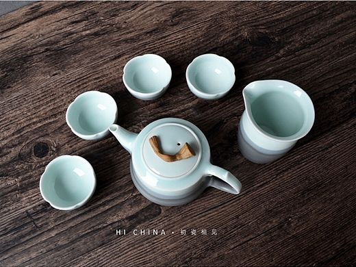 HiChina初瓷 原创淘宝天猫详情页景德镇陶瓷类远山茶具
