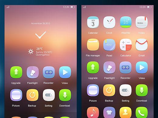 young主题手机图标