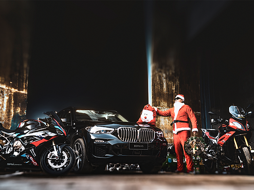 BMW苏北小区圣诞节宣传图