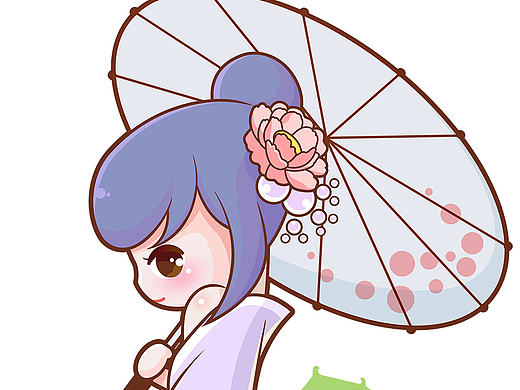 古风零妹妹卡通形象