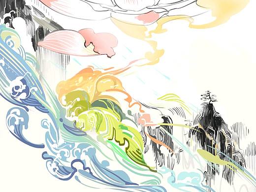 莲花（个人主页-ZNDI2MTQwMjA=） - 艺术插画 - 站酷设计师旅驿原创素材 - 站酷ZCOOL