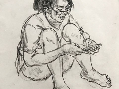 高中素描速写以及气氛图