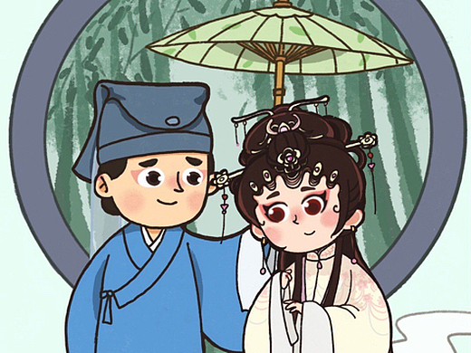 [z大笑]周末摸的白娘子和许仙的同人