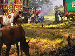 吉普赛营地和狩猎场