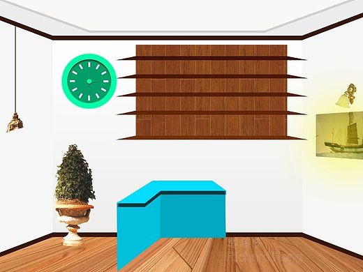 自己做的第一张立体桌面