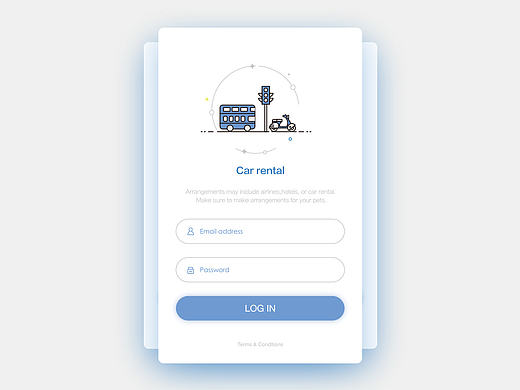 The design of the log interface