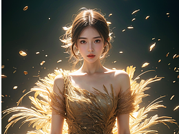 AI写真-金色系小姐姐