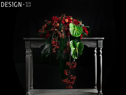  下垂式花艺设计