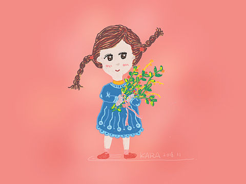 小女孩系列（个人主页-ZMzMwODYyOTY=） - 创作习作 - 站酷设计师小小KaRa原创素材 - 站酷ZCOOL