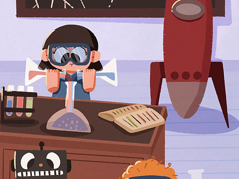 教育类儿童插画