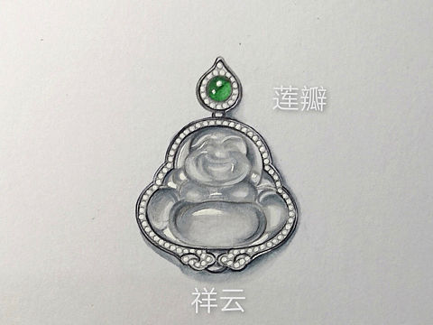 佛公（个人主页-ZNDAwMTI5NzI=） - 首饰设计 - 站酷设计师珠宝设计王富贵原创素材 - 站酷ZCOOL