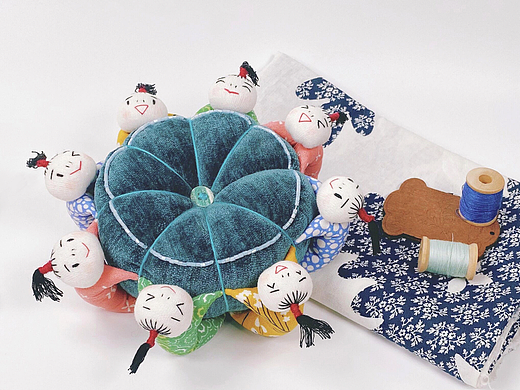 八子抱福针插丨布艺