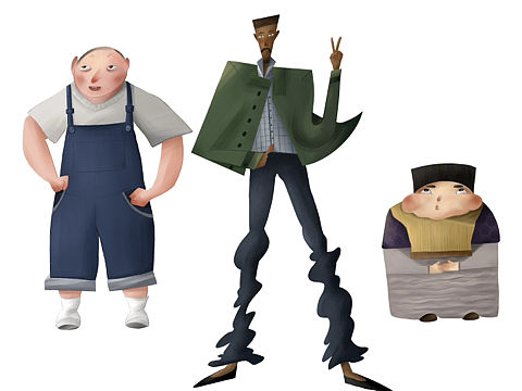 兒插人物角色設計（個人主頁-ZNDg3NzYzNDQ=） - 兒童插畫 - 站酷設計師呂可盈原創(chuàng)素材 - 站酷ZCOOL