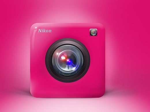 粉色小相机