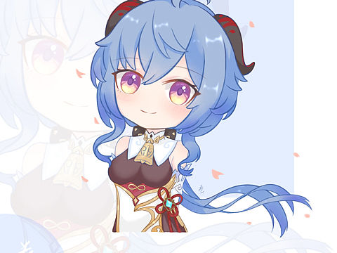 原神甘雨（个人主页-ZNTM0NTY1ODA=） - 创作习作 - 站酷设计师画画的卷卷子原创素材 - 站酷ZCOOL