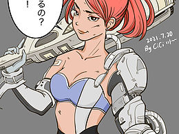 畫個(gè)二次元的小姐姐