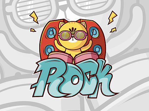 摇滚猫（个人主页-ZMjIxMDE5NjA=） - 创作习作 - 站酷设计师眼镜女孩summer原创素材 - 站酷ZCOOL