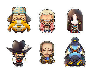 【LMA 小人联盟】像素Q版作品合辑（海贼王，漫威，DC，美剧，恐龙特级克塞号，原创一大波 有点多）