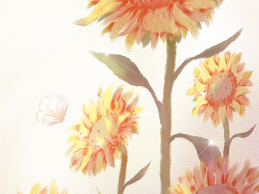 阳光下的向日葵（个人主页-ZNTE0NDcwNTI=） - 创作习作 - 站酷设计师琅玕阁主原创素材 - 站酷ZCOOL