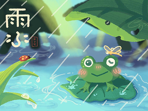 雨水（个人主页-ZNDI1MDYzMDA=） - 商业插画 - 站酷设计师咖喱給給原创素材 - 站酷ZCOOL