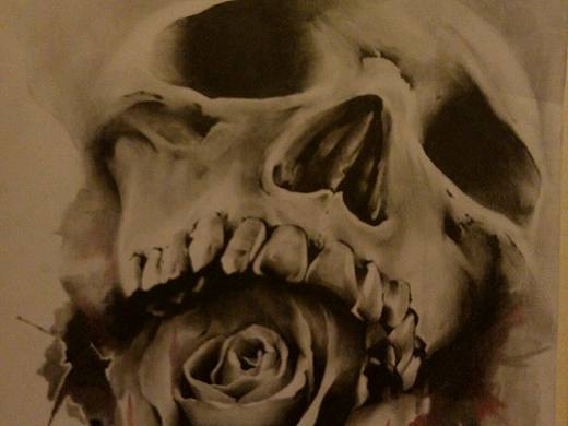 骷髅头（个人主页-ZMTUxNzM4OTI=） - 绘画 - 站酷设计师小毛学画原创素材 - 站酷ZCOOL