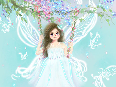 procreate画个蝴蝶小仙子