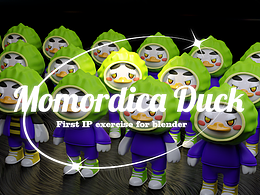 苦瓜鴨Emil 個人IP | Blender練習