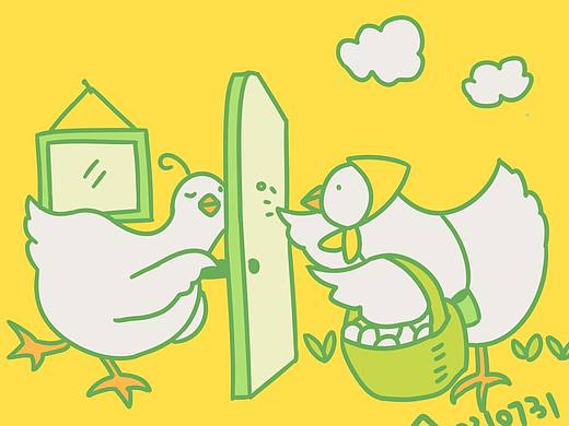 绿色系简笔