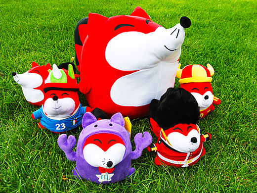 搜狐十二星座毛绒狐狸玩具设计