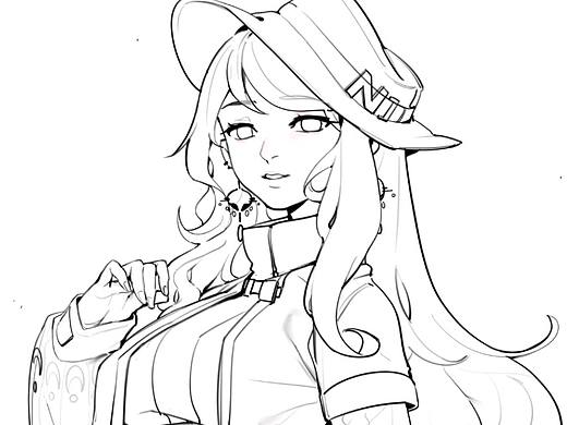 近期线稿，工具ipad