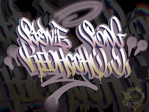 原创英文涂鸦风格字体设计 handstyle