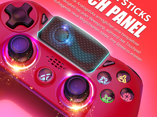 亚马逊游戏手柄产品主图渲染精修设计（二）