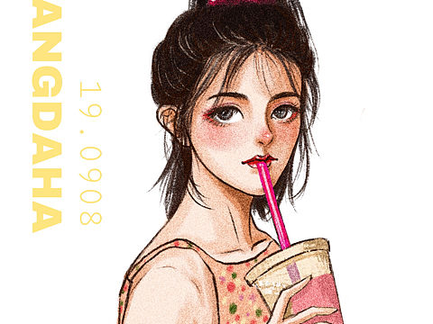 少女头像练习（个人主页-ZMzY1MjUwNDg=） - 创作习作 - 站酷设计师张大哈原创素材 - 站酷ZCOOL