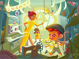 插画萌新最近2年断断续续画的