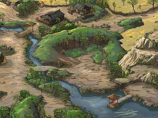 游戲地圖4號(hào)區(qū)（個(gè)人主頁(yè)-ZMzg2NDk0MzY=） - 概念設(shè)定 - 站酷設(shè)計(jì)師冠豆原創(chuàng)素材 - 站酷ZCOOL