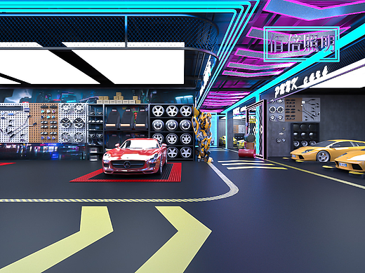 汽車美容商城科幻（個人主頁-ZNjA3MzYyNDA=） - 場景 - 站酷設(shè)計師斜杠青年6原創(chuàng)素材 - 站酷ZCOOL
