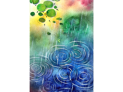 雨天插画_创意设计作品图片素材-站酷zcool