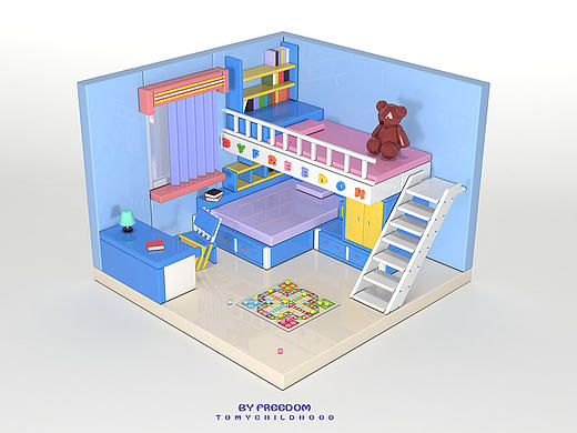C4D/儿童房