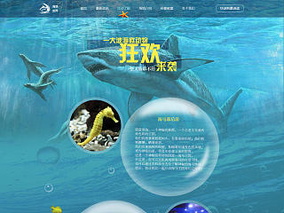 网页设计-海底世界（个人主页-ZNjA3NTAzMg==） - 企业官网 - 站酷设计师是木易杨啊原创素材 - 站酷ZCOOL