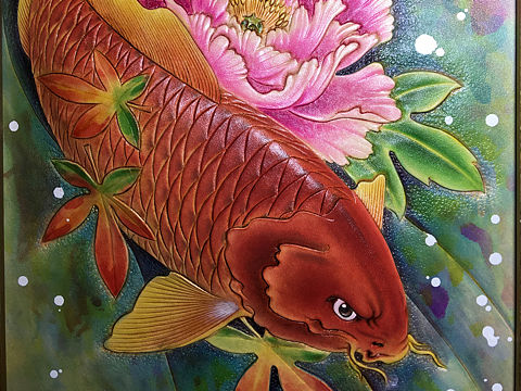 皮雕画作品集2—-斑寅手工艺术