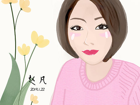 手绘头像，画着玩玩