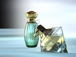 香水瓶渲染