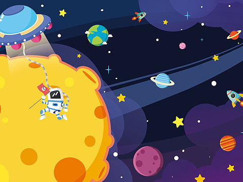 行星（個(gè)人主頁-ZMzc4NzIxMDA=） - 兒童插畫 - 站酷設(shè)計(jì)師一棵小蔥原創(chuàng)素材 - 站酷ZCOOL