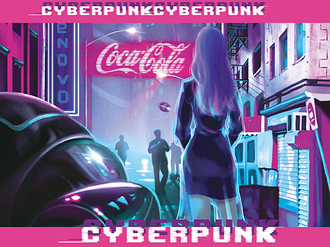 赛博朋克系列插画及衍生品设计