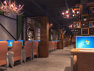 郑州网吧装修设计案例-田园路考拉网吧