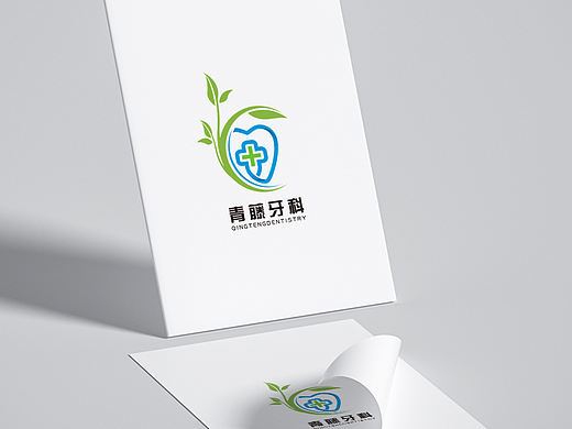 口腔科诊所logo设计手绘创意图标设计